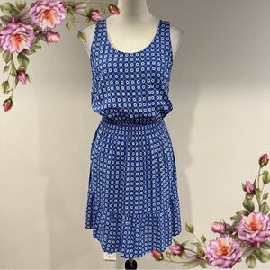 GAP Blue Floral Sleeveless mini dress size small